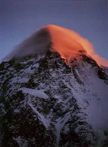 
A Lenticular Cloud Caps K2 At Dawn - In The Throne Room Of The Mountain Gods book
